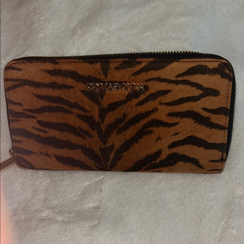 Brown and Black Animal Print Wallet